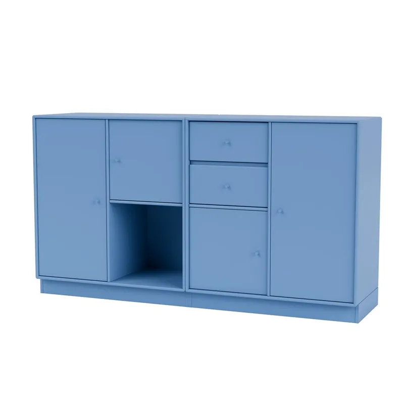 Sonderaktion Montana Selection Couple Beistelltisch mit Sockel 7 cm 139,2 x 69,6 cm – 154 Azurblau