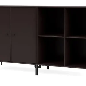 Jetzt Kaufen Montana Selection Paar Beistelltisch mit Beinen 139,2 x 69,6 cm – 160 Balsamico / Schwarz