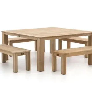 Preiswert ROUGH-X 170x170 cm Picknick Sitzgruppe 5-teilig