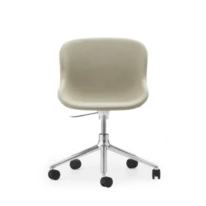 Normann Copenhagen Hyg Drehstuhl mit Höhenverstellung Vollgepolstert SH: 46 cm – Upminster/Aluminium Solange Der Vorrat Reicht