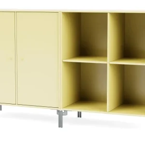 Finale Aktion Montana Selection Paar Beistelltisch mit Beinen 139,2 x 69,6 cm – 159 Kamille / Chrom