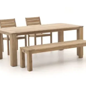 Schneller Versand ROUGH-S/ROUGH-X 200 cm Gartenmöbel-Set 4-teilig stapelbar