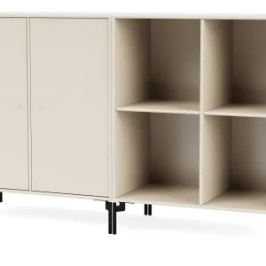 Schnäppchen Montana Selection Paar Beistelltisch mit Beinen 139,2 x 69,6 cm – 158 Hafer / Schwarz