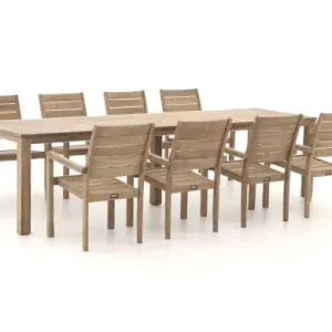 Aktuell ROUGH-S 300 cm Gartenmöbel-Set 9-teilig stapelbar