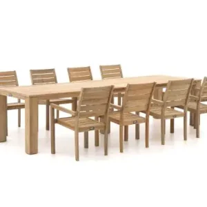 ROUGH-S/ROUGH-X 320 cm Gartenmöbel-Set 9-teilig stapelbar Solange Der Vorrat Reicht