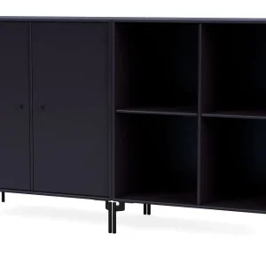 Zertifiziert Montana Selection Paar Beistelltisch mit Beinen 139,2 x 69,6 cm – 147 Shadow / Schwarz