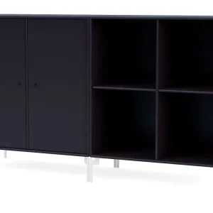 Garantierte Lieferung Montana Selection Paar Beistelltisch mit Beinen 139,2 x 69,6 cm – 147 Shadow / Snow