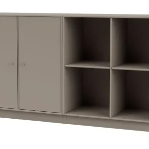 Rabatt Montana Selection Paar Beistelltisch mit Sockel 7 cm 139,2 x 69,6 cm – 141 Trüffel