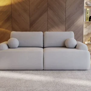 Elegantes Schlafsofa Bouclé Grau Teddy TEDI Jetzt Kaufen
