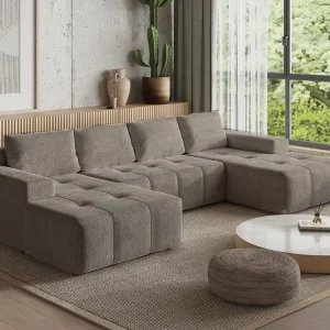 Elegantes Sofa für Wohnzimmer Braun Kostenfreie Lieferung