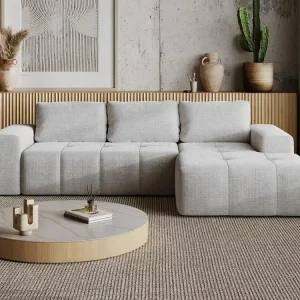 Elegantes Sofa für Wohnzimmer Grau SENZA Günstig