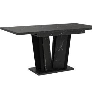 Esstisch Ausziehbar ANDZIAS Schwarz Marble Billig
