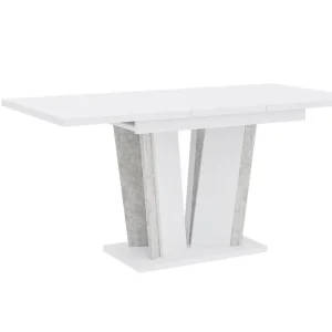 Esstisch Ausziehbar ANDZIAS Weiß+Grau Preisknaller