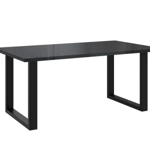 Abverkauf Esstisch BLAKE Schwarz/Schwarzer Glanz