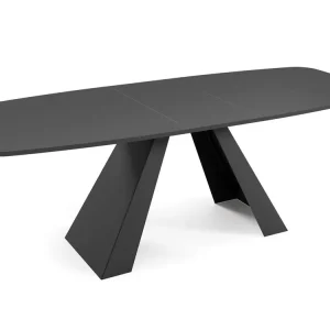 Esstisch mit Metalluntergestell 180 Schwarz Marmor LENO Top-Preis