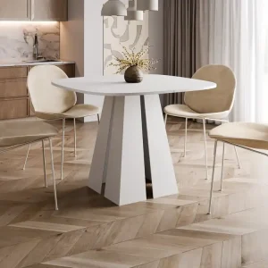 Esszimmer Tisch Japandi Weiß DAST Heißes Angebot