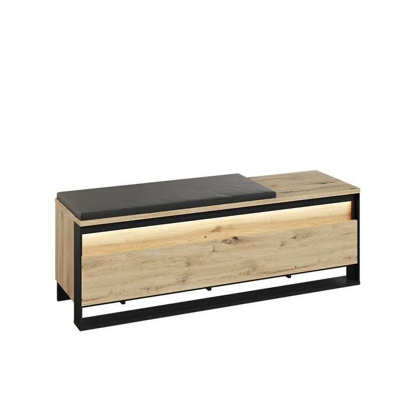 Fußbank mit Stauraum und LED-Beleuchtung LIMA Preiswert