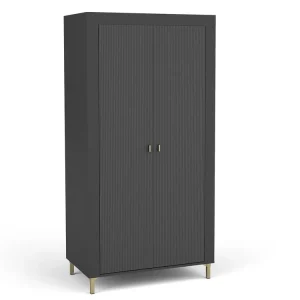 Garderobe mit 2 Türen TRENDS Schwarz Top-Angebot