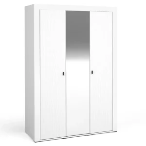 Garderobe mit 3 Türen und Spiegel TRENDS,Fronten gefräst Highlight