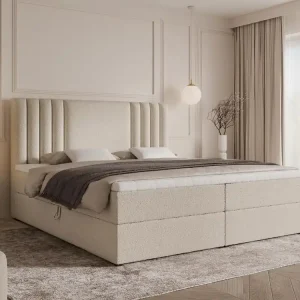 Top-Preis Hellbeige Elegant Kontinentalbett 120x200 SARA