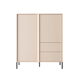 Beliebt Hochkommode Kommode led NINA Beige