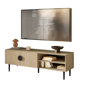 Zertifiziert Japandi TV-Schrank 137 cm eiche cremona OSSI