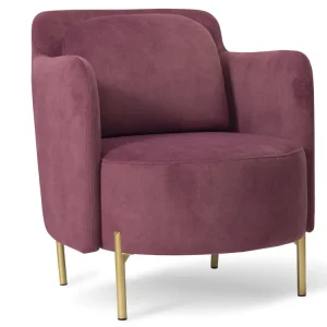 Aktuell Kaffee Stuhl mit Metallbeinen NELA, Glamour Design