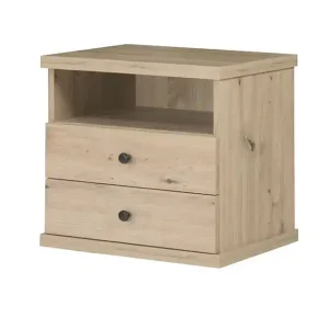 Beliebt Klassik Nachtschränke mit 2 Schubladen BORDO Eiche artisan