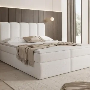 Wochenendangebot Komfortables Boxspringbett 140x200 Weiß BELLO