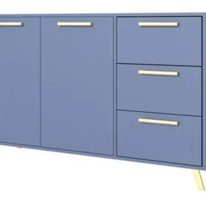 Finale Aktion Kommode ALEX II Blau+Gold