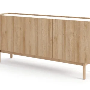 Ausverkauf Kommode aus Holz POP Eiche Riviera Gold / Marmor Bianco