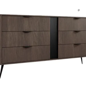 Aktuell Kommode japandi mit 6 Schubladen eiche dunin SHELLY