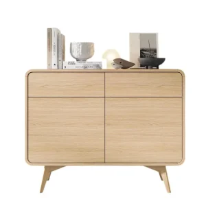 Billig Kommode mit 2 Schubladen modern Eiche GRACIEL