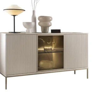 Direktkauf Kommode mit gehärtetem Glas LINO Kaschmir