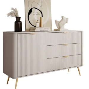 Wochenendangebot Kommode mit Lamellen und 6 Schubladen BELLO