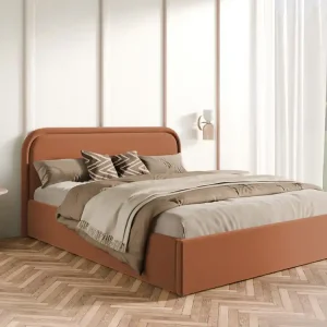 Billig Kupfer Polsterbett 160x200 mit Bettkasten Metallrahmen SAGA