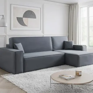 Angebot L-form Ecke mit universelle Ottomane CARLS GRAPHIT