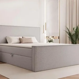 Abverkauf Luxus Boxspringbett mit Bettkasten 160x200 Grau