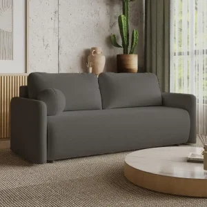 Begrenztes Angebot Modern Graphit Sofa mit Bettkasten BASIC