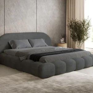 Angebot Moderne Wolkenbett mit Holzrahmen 200x200 Graphit OMBIS