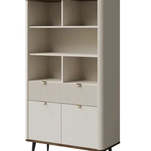 Top-Seller Offenes Bücherregal LILIA Kaschmir + Nussbaum