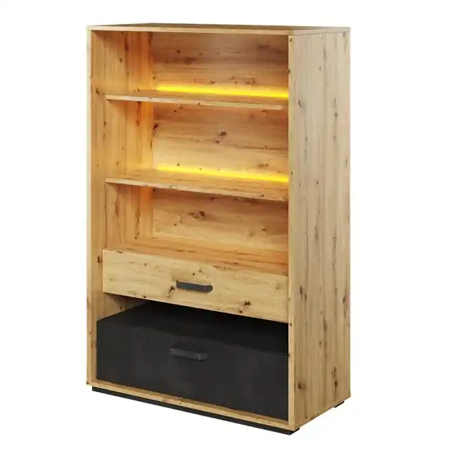 Finale Aktion Regal mit 2 Schubladen mit LED-Beleuchtung BOB