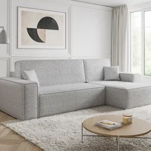 Ausverkauf Schlafsofa L-Form mit Bettkasten CARLS GRAU
