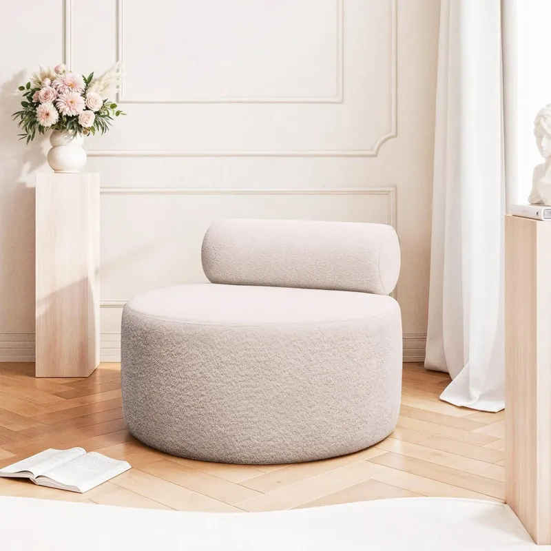 Aktuell Sessel ohne Armlehnen für Flur und Schlafzimmer Beige NOBO