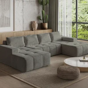 Finale Aktion Stilvolles Sofa modern Graphit