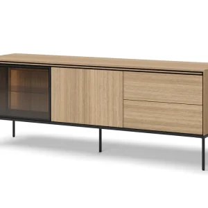 Expressversand TV Schrank mit 2 Schubladen und 2 Türen BUDI