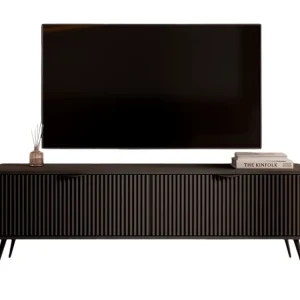 Top-Angebot TV Schrank mit Lamellen BELLO Schwarz
