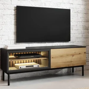 TV-Schrank industrial Schlafzimmer, 150 cm breit, 2 Türen LUKS Ausverkauf