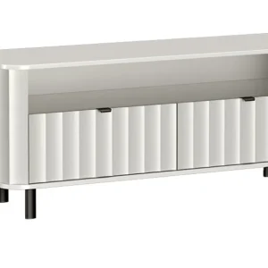 TV-Schrank Lowboard mit 2 Schubladen Weiß STYLS Sofort Bestellen