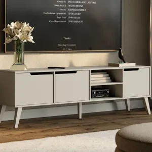 Expressversand TV-Schrank mit 3 Türen 180 cashmere MONIS